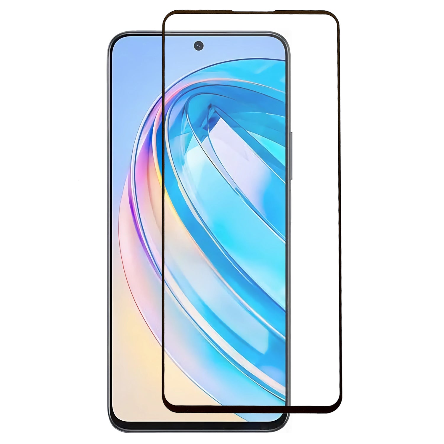 Tempered Glass Screen Protector for Honor X8a 4G Silk Printing Ultra Clear Front Screen Film Tempered Glass Screen Protector for Honor X8a 4G Silk Printing Ultra Clear Front Screen Film